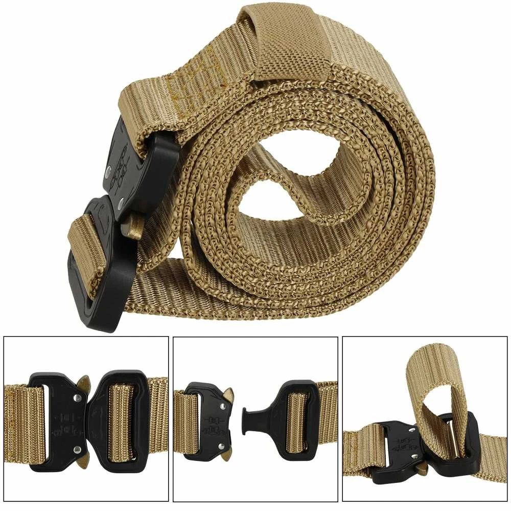 Taktinis diržas Springos CS0101 124 cm rudos spalvos