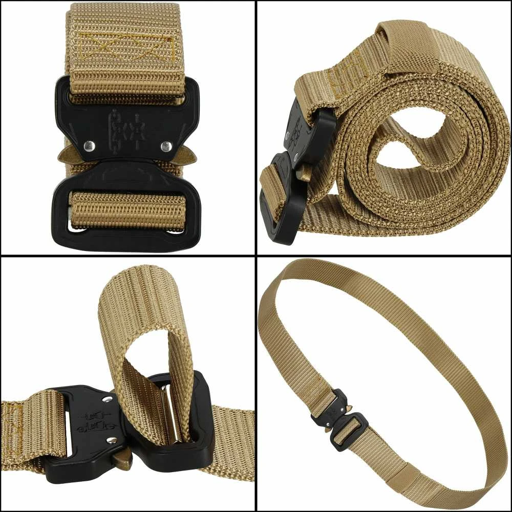 Taktinis diržas Springos CS0101 124 cm rudos spalvos