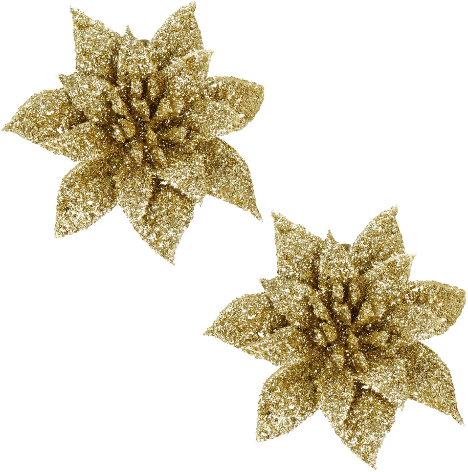 Kalėdinė puošmena Springos poinsetija 8x8 cm