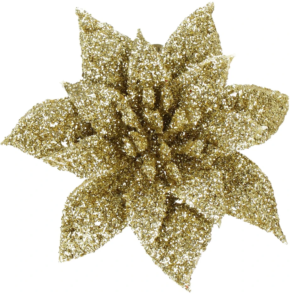 Kalėdinė puošmena Springos poinsetija 8x8 cm