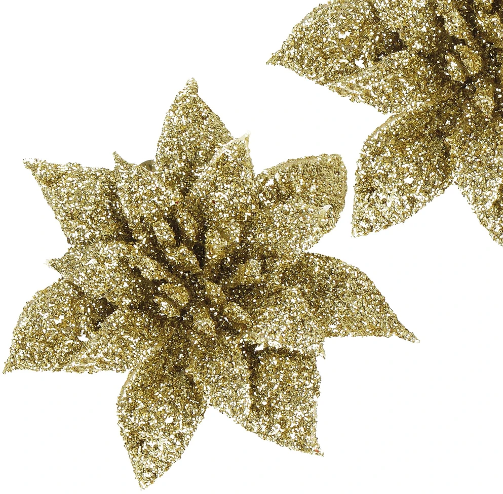 Kalėdinė puošmena Springos poinsetija 8x8 cm