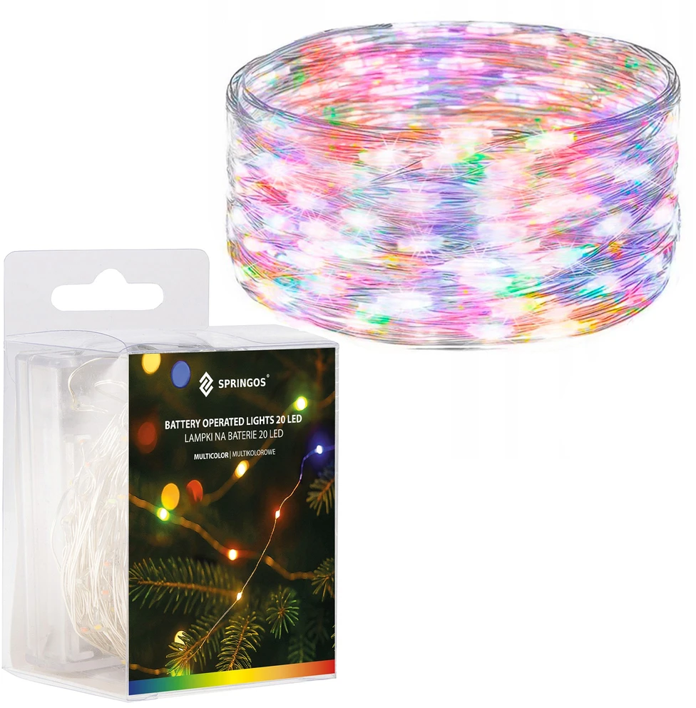 Kalėdinės lemputės Springos CL0008 1.9 m, 20 LED