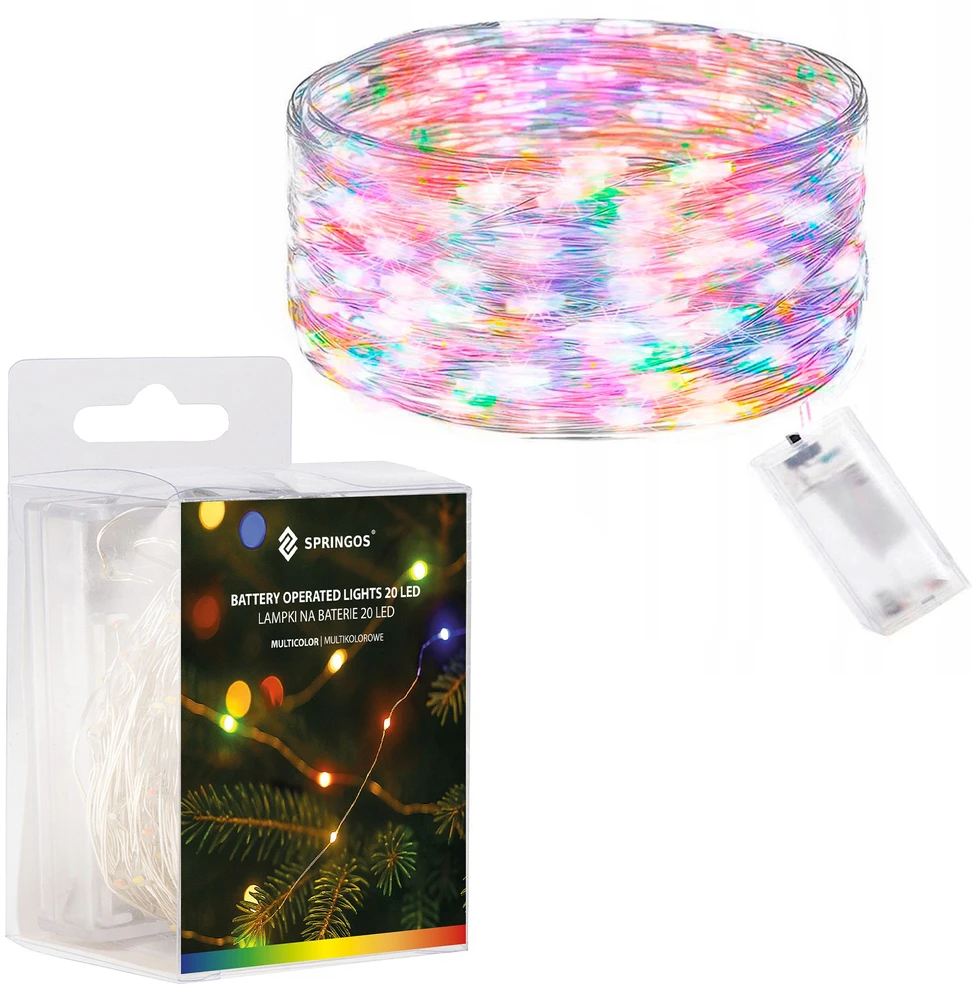 Kalėdinės lemputės Springos CL0008 1.9 m, 20 LED