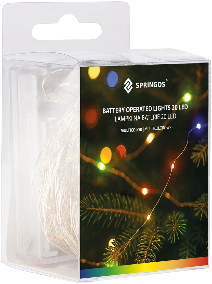 Kalėdinės lemputės Springos CL0008 1.9 m, 20 LED