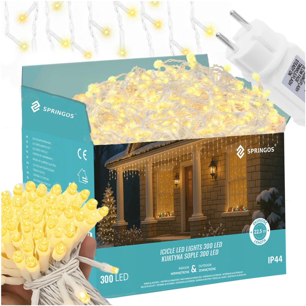 Šviesos užuolaida Springos CL0305 300 LED