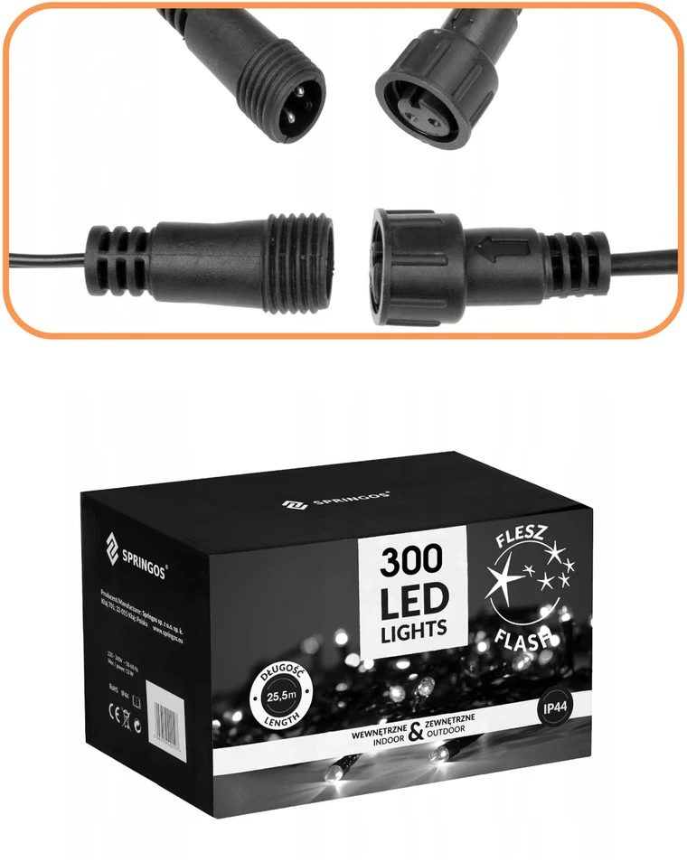 Kalėdinės lemputės Springos 300 LED 19,5 m