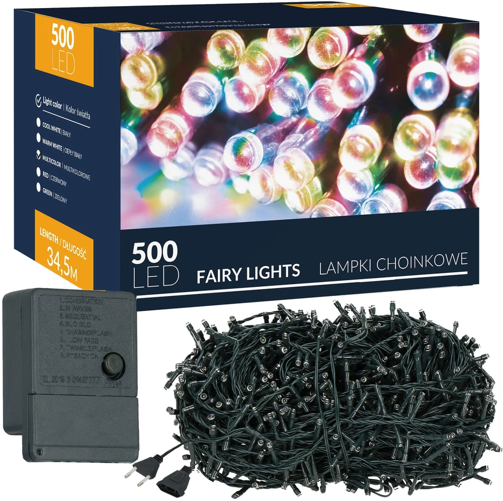 Springos Kalėdinės lemputės 34,5 m 500 LED