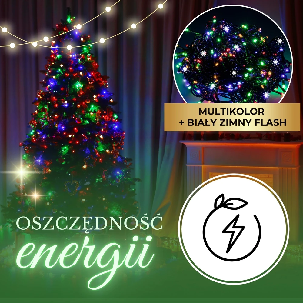 Springos Kalėdinės lemputės 34,5 m 500 LED
