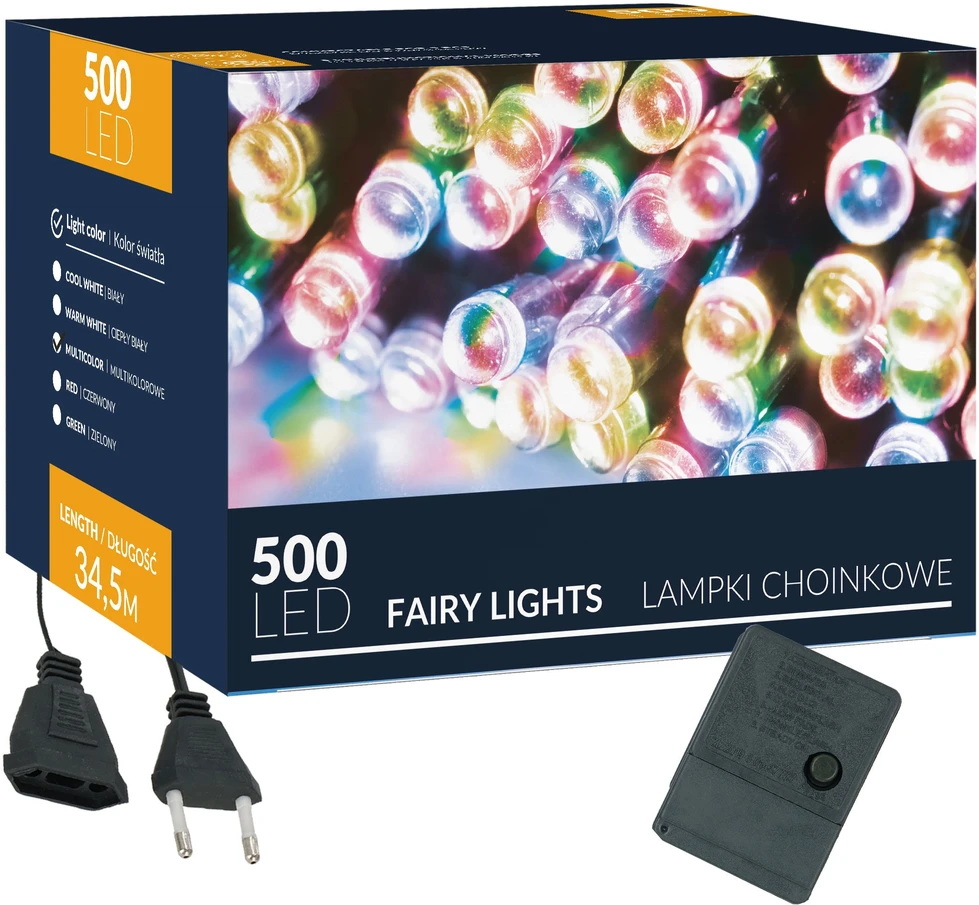 Springos Kalėdinės lemputės 34,5 m 500 LED