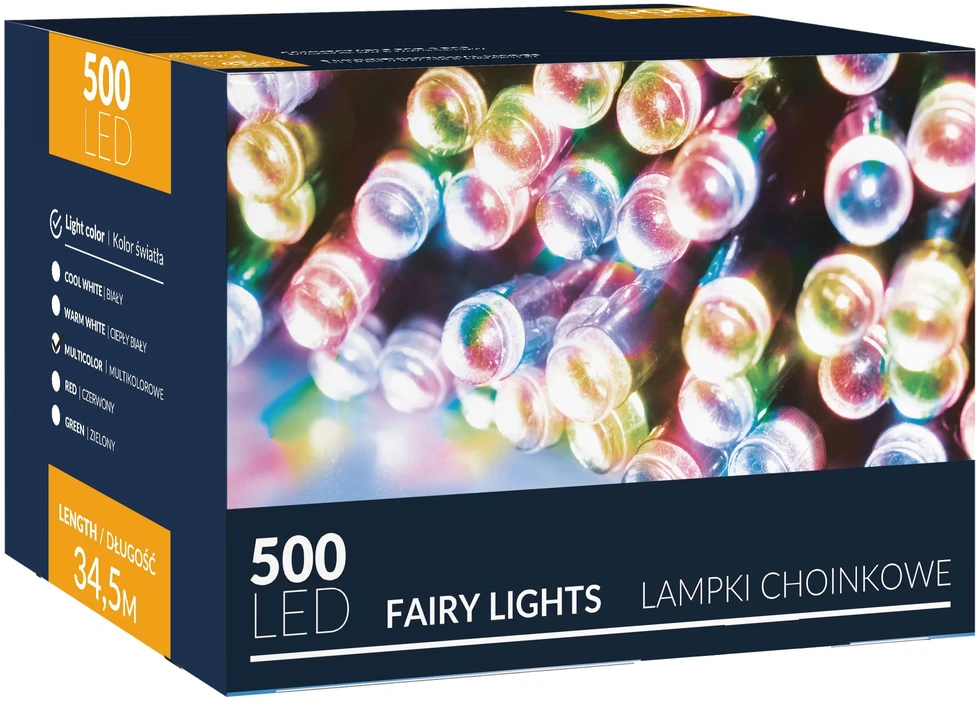 Springos Kalėdinės lemputės 34,5 m 500 LED