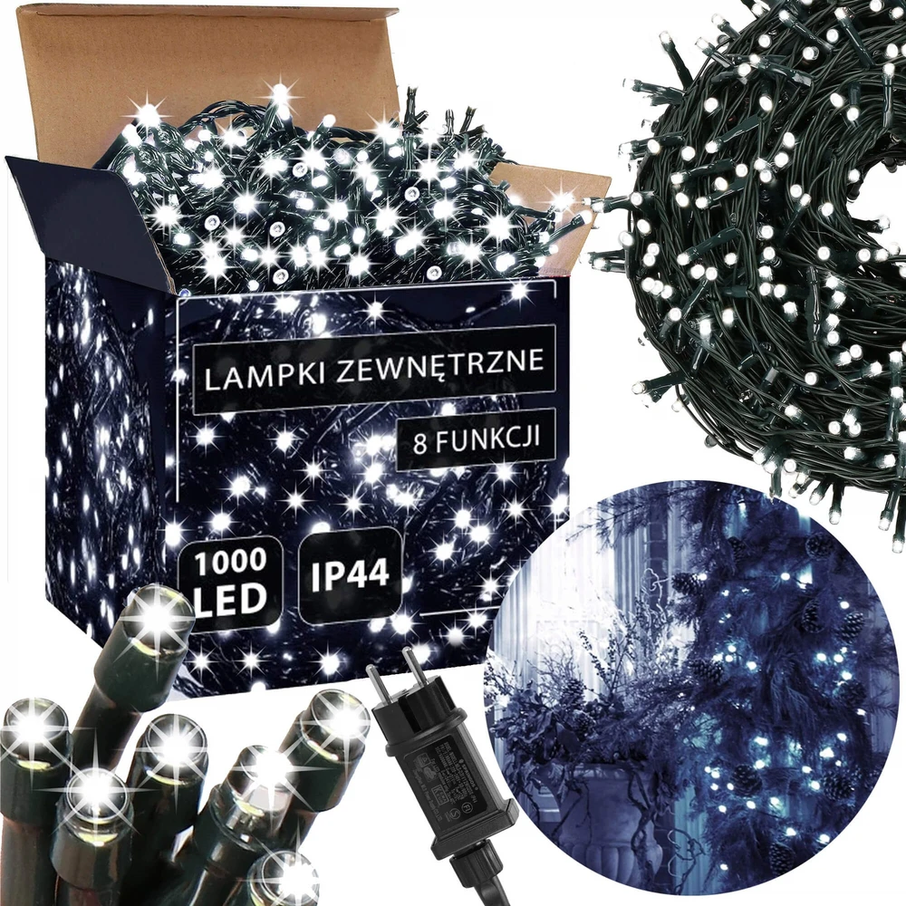 Kalėdinės lempos Springos CL1000, 1000 LED, 50 m