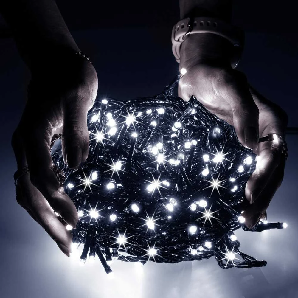 Kalėdinės lemputės Springos 1000 LED, 50 m, IP44