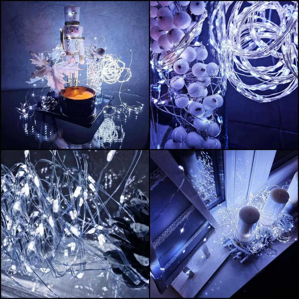 Kalėdinės lemputės Springos, 20 LED, 2 m, šaltai balta