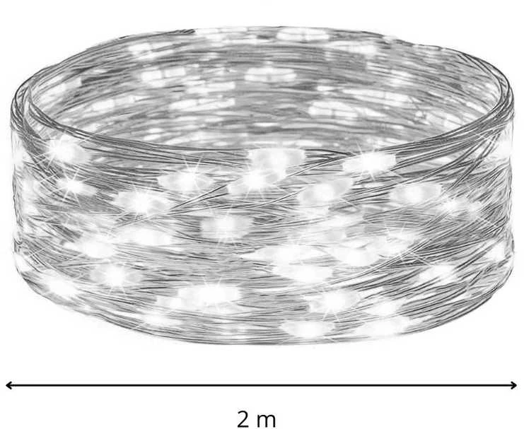 Kalėdinės lemputės Springos, 20 LED, 2 m, šaltai balta