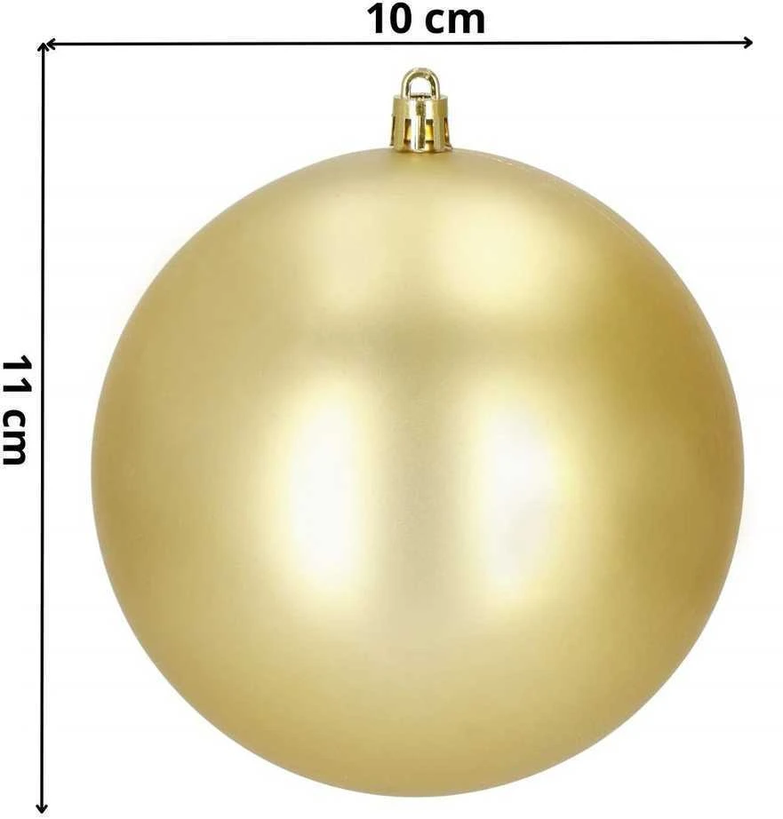 Kalėdiniai žaisliukai Springos CA1188, 10 cm, 6 vnt.