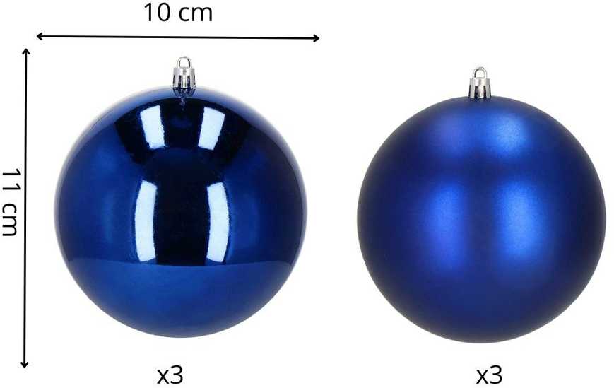 Kalėdiniai žaisliukai Springos CA1192, 10 cm, 6 vnt.