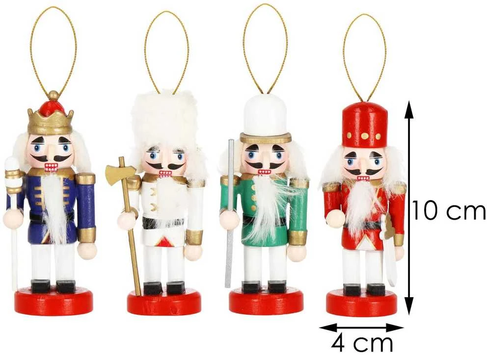 Springos CA1110 KALĖDINĖS SPRIEGTUKĖS ORRANMENTAS 10 CM 4 Vnt.