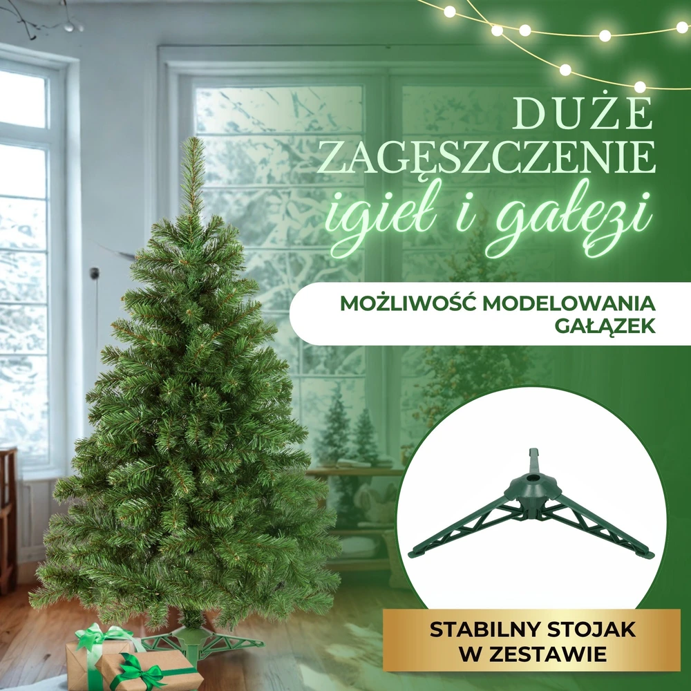 Springos CT0054 DIRBTINĖ ŽALIA KALĖDŲ EGLĖ 150 CM