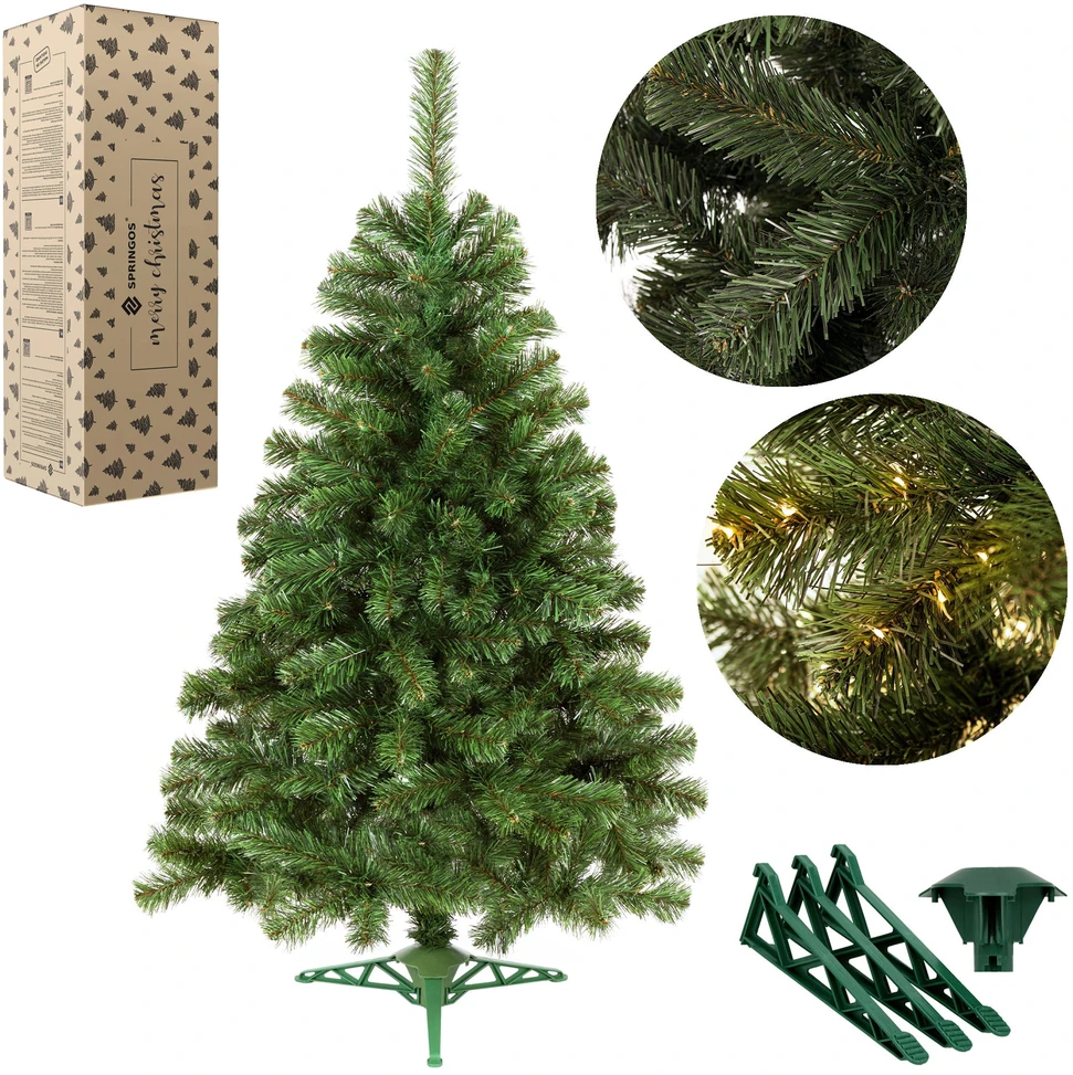 Springos CT0054 DIRBTINĖ ŽALIA KALĖDŲ EGLĖ 150 CM