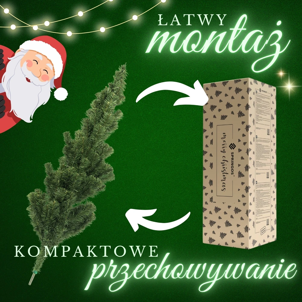 Springos CT0054 DIRBTINĖ ŽALIA KALĖDŲ EGLĖ 150 CM