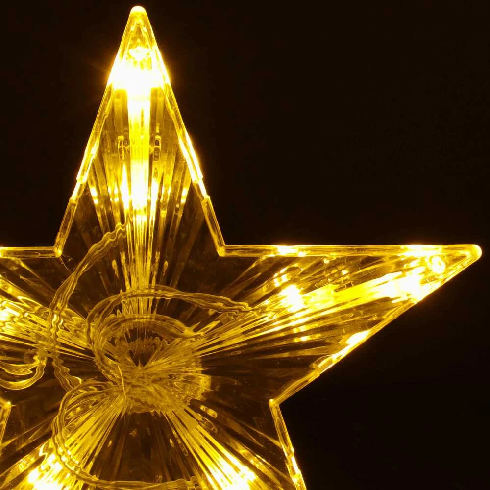 Kalėdų eglutės viršūnės žvaigždė Springos 10 LED šiltai balta