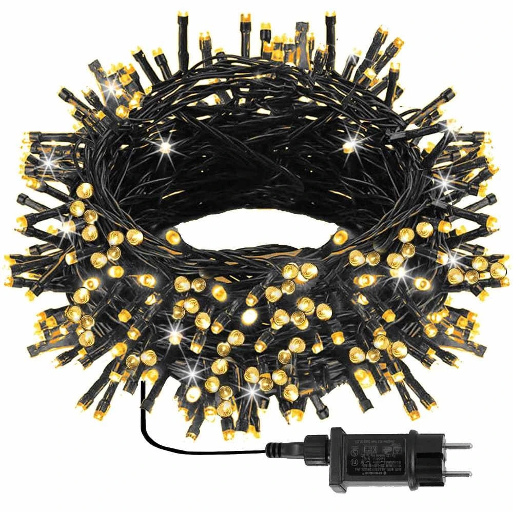 Kalėdų girlianda Springos 500 LED, 27,5 m, šiltai balta