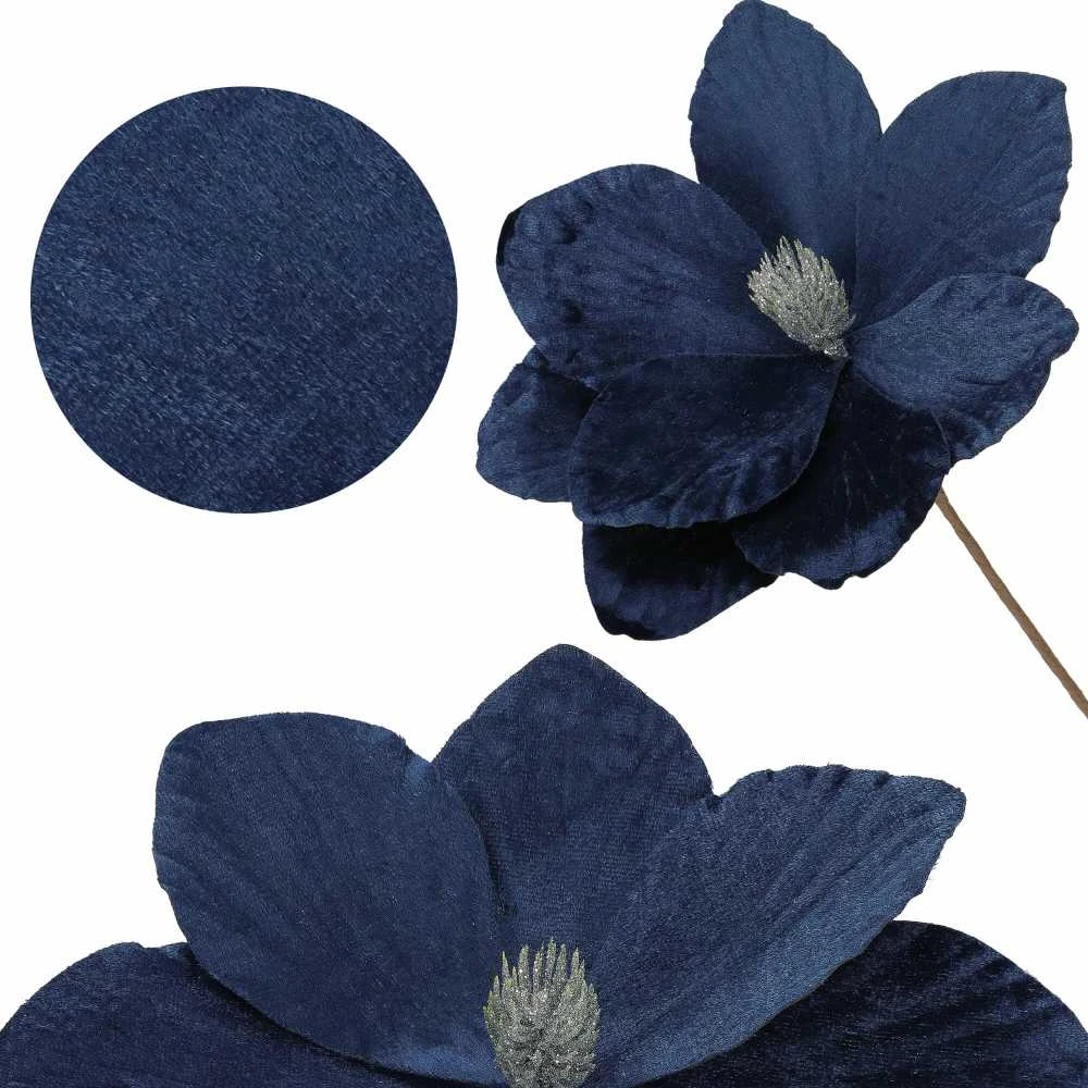 Magnolijos gėlė Springos 23 cm tamsiai mėlyna