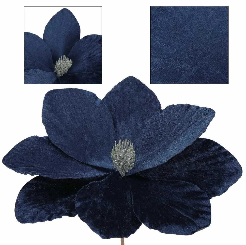 Magnolijos gėlė Springos 23 cm tamsiai mėlyna