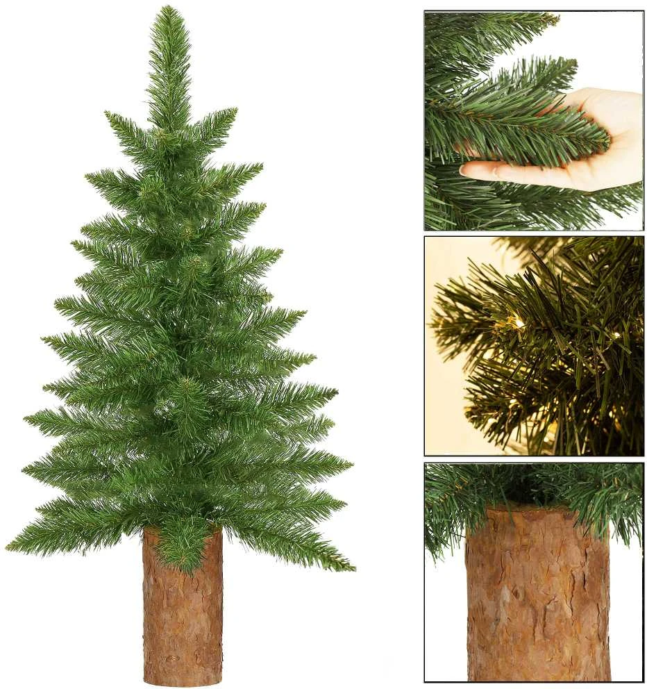 Kalėdų eglutė Springos 80 cm su natūraliu kamienu
