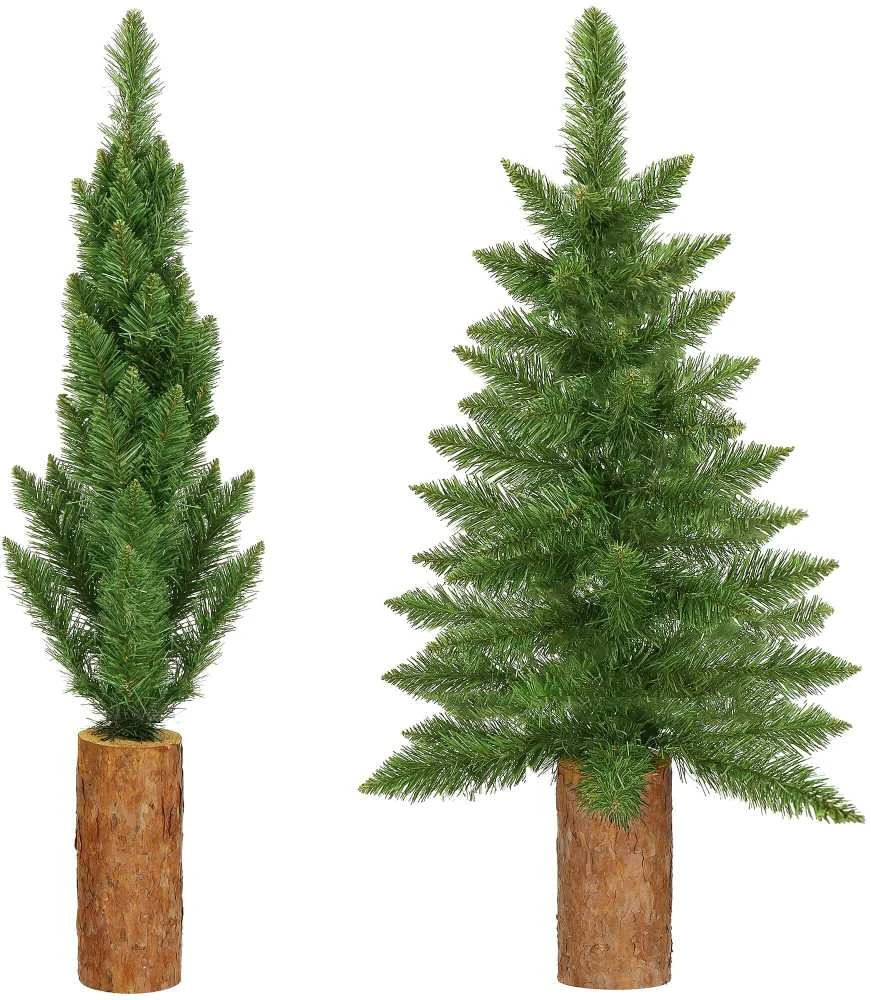 Kalėdų eglutė Springos 80 cm su natūraliu kamienu