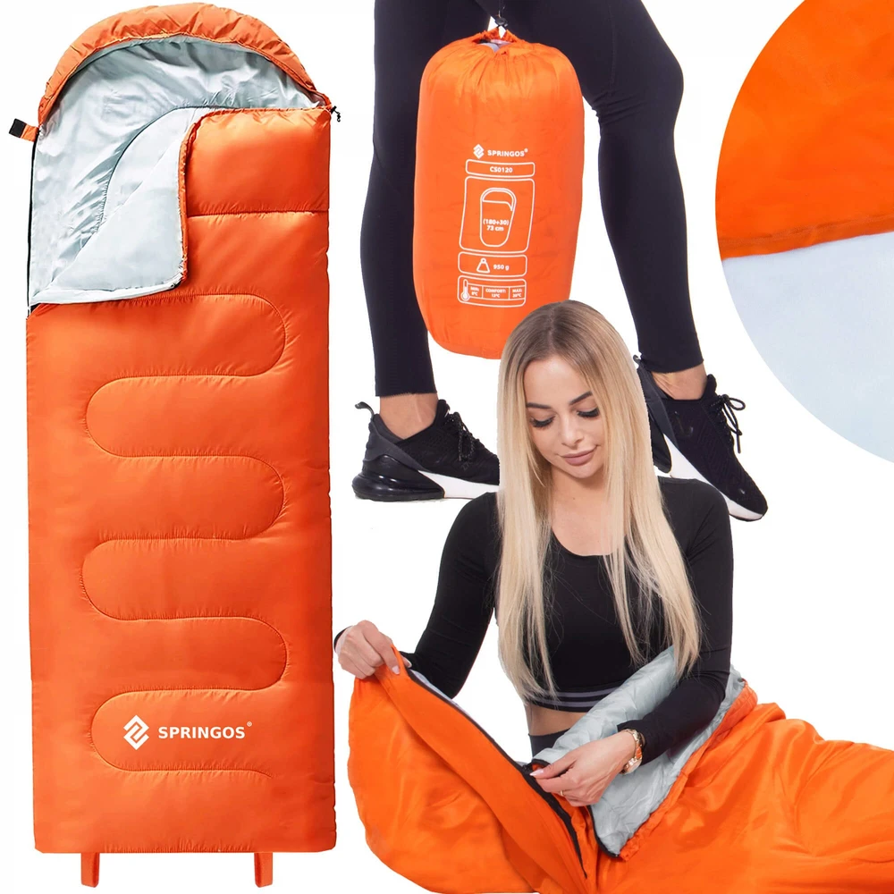 Miegmaišis Springos CS0120 su gobtuvu, 175 cm