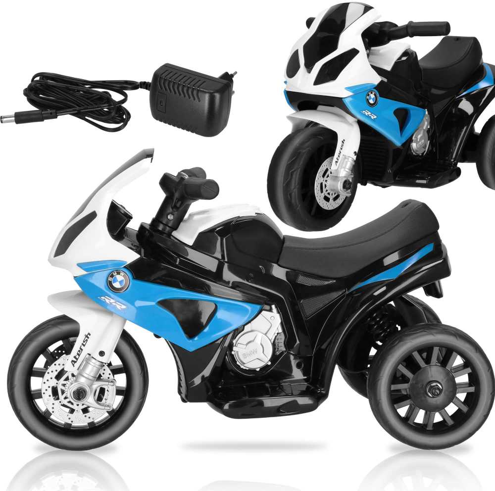 Elektrinis triratis motociklas vaikams Springos BMW S 1000 RR