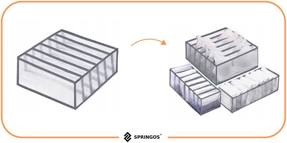 Dėklų rinkinys Springos HA3115, nailonas, pilka spalva
