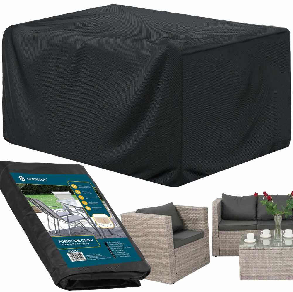 Springos GA2165 POKROWIEC NA MEBLE OGRODOWE 152X104X71 CM
