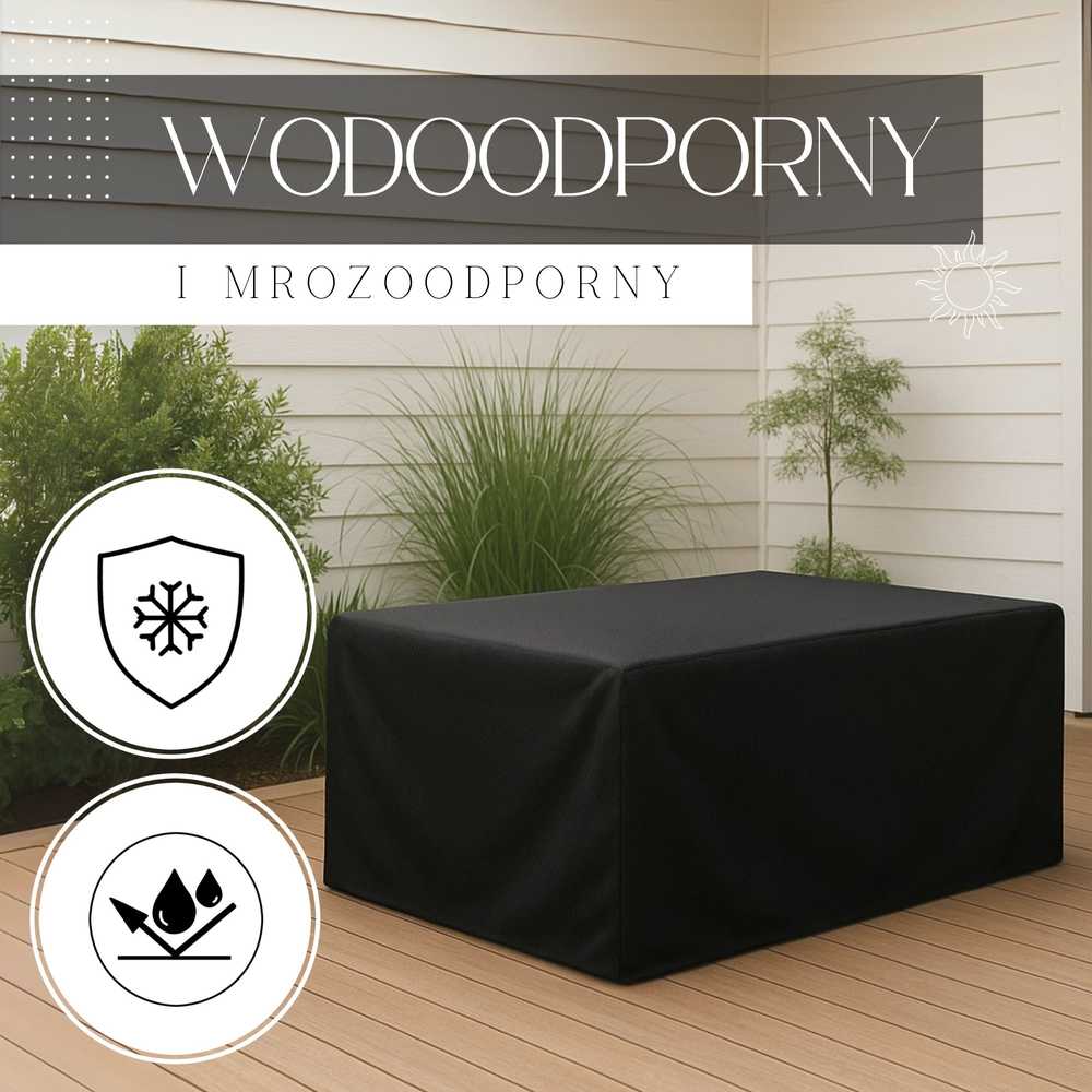 Springos GA2165 POKROWIEC NA MEBLE OGRODOWE 152X104X71 CM