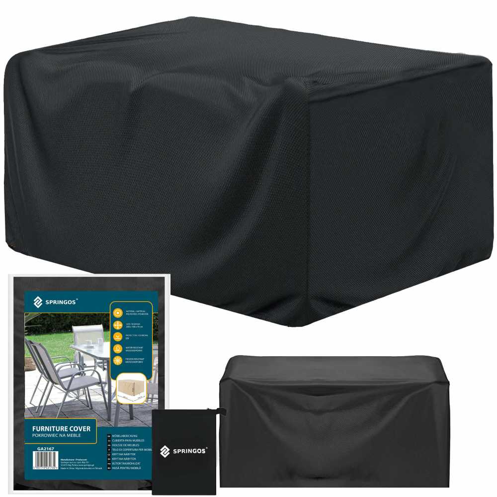 Springos GA2167 POKROWIEC NA MEBLE OGRODOWE 200X160X70 CM