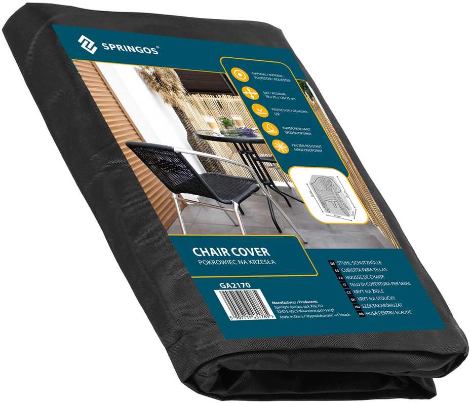 Springos GA2170 POKROWIEC NA MEBLE OGRODOWE 70X70X125/75 CM