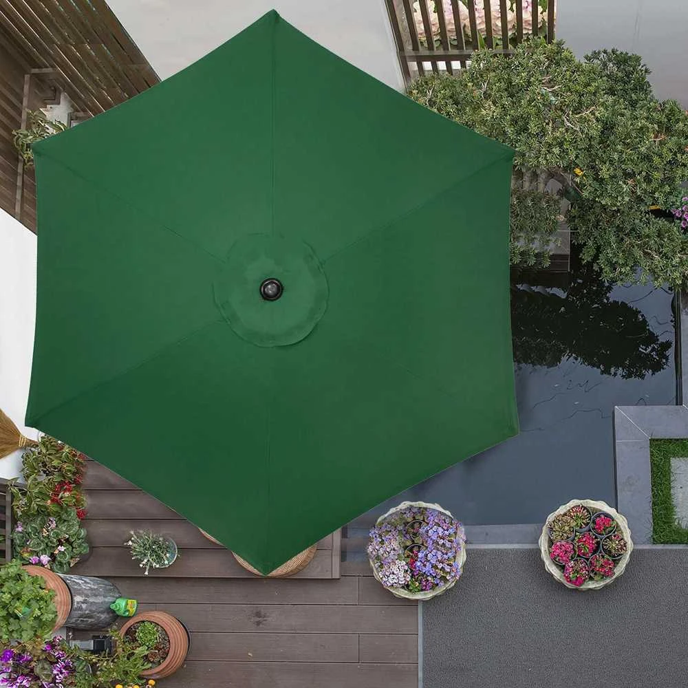 Sodo skėtis Springos GU0033 250 cm tamsiai žalias