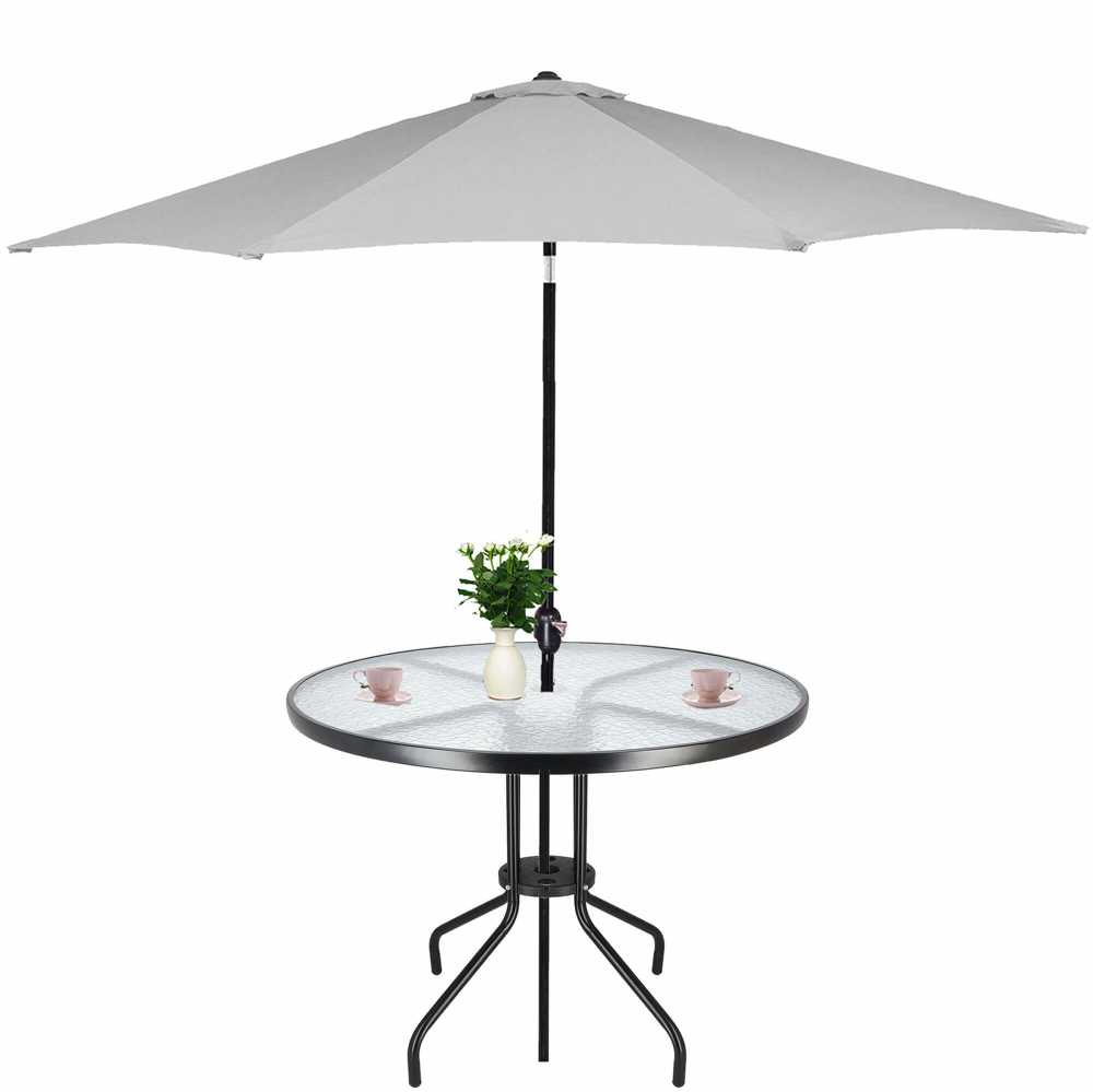 Sodo stalas Springos 90 cm juodas