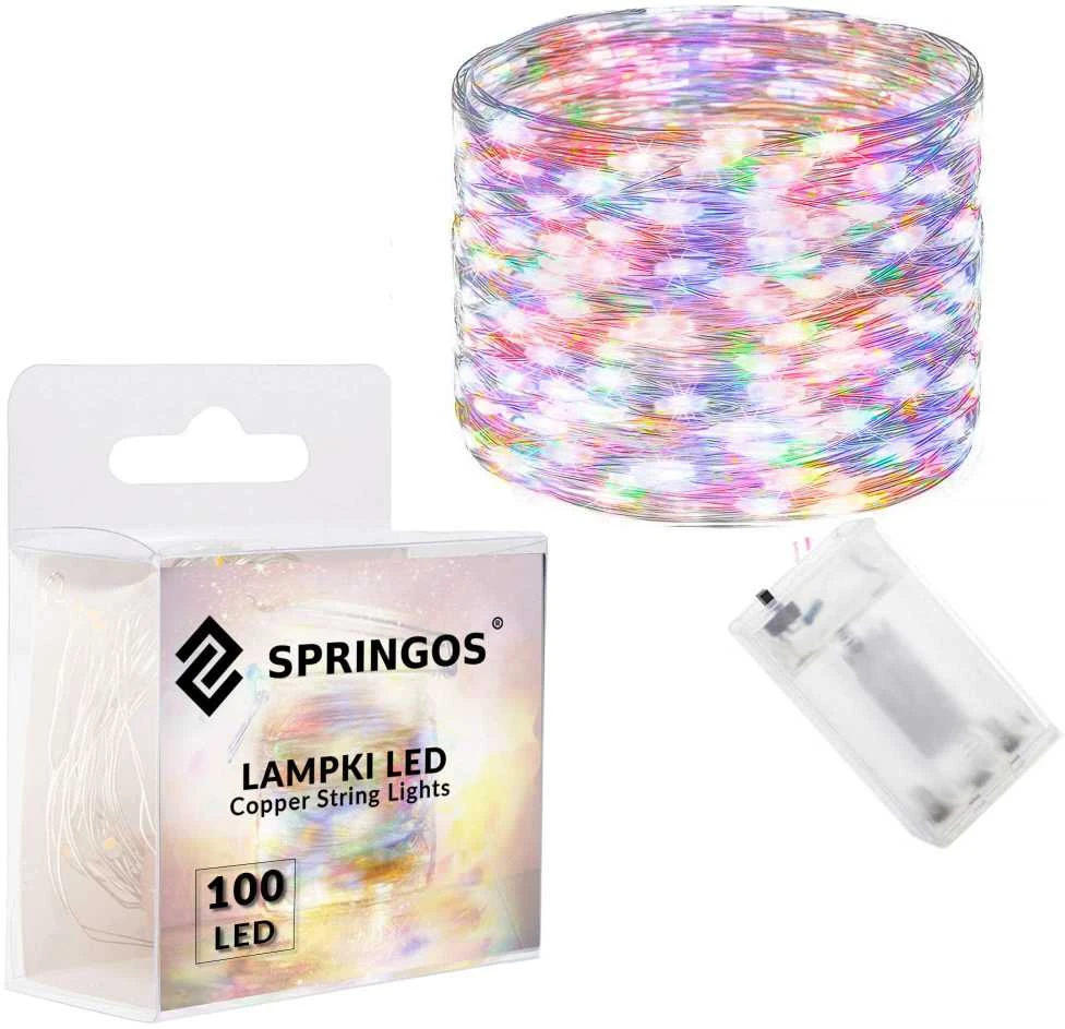 Springos LED lempos su 100 mikro diodų, 9,9 m