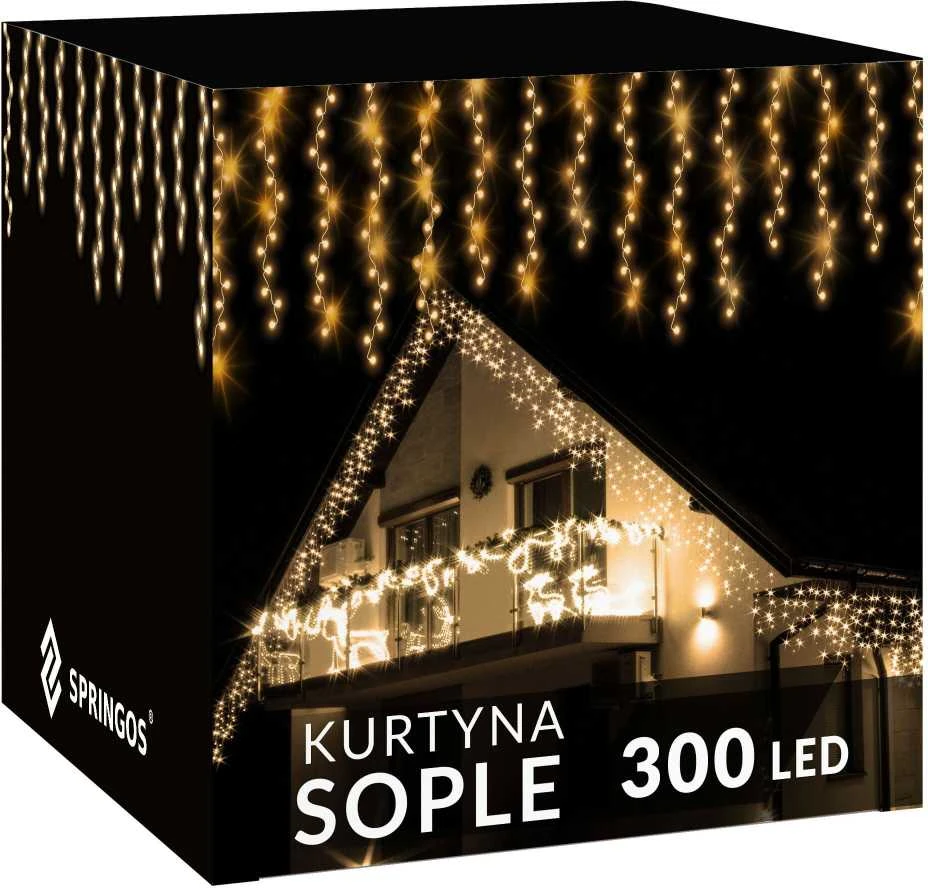 Kalėdinė šviesos užuolaida Springos CL0301 300 LED
