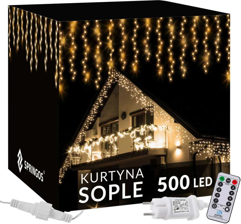 Šviesos užuolaida Springos CL0305 300 LED