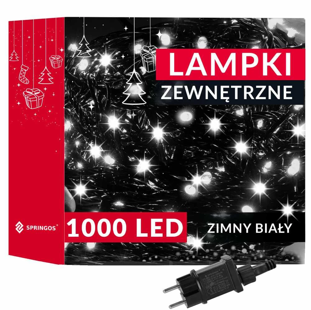 Kalėdinės lempos Springos CL1000, 1000 LED, 50 m