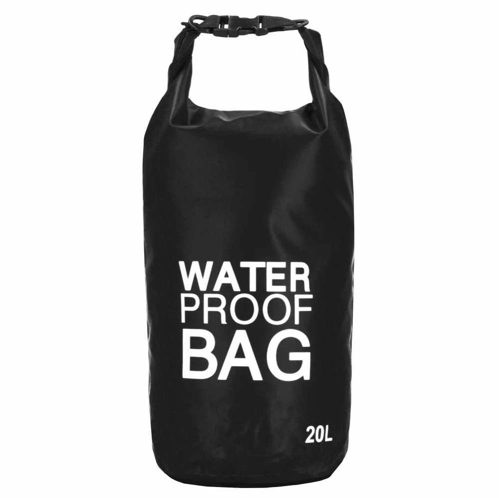 Springos Vandeniui atsparus vandens maišas 20L juodas PVC