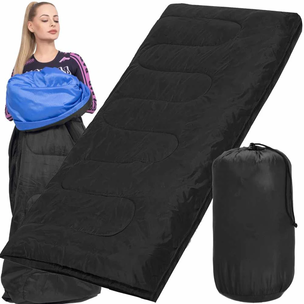 Turistinis miegmaišis Springos CS0044 190x73 cm juodas