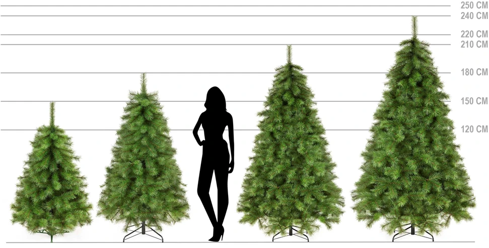 Springos dirbtinė Kalėdų pušis Nordic Pine, 210 cm, žalia — CT0278