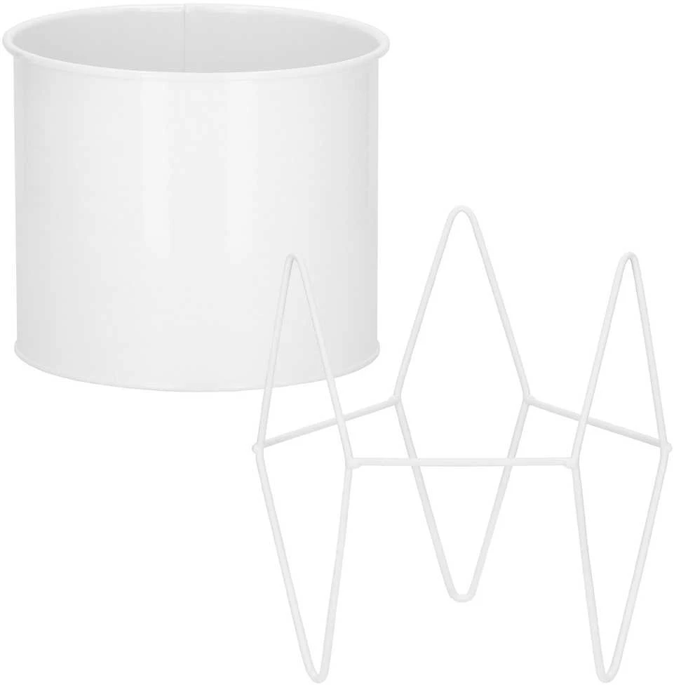Springos Metalinė gėlių lentyna GA0163, balta