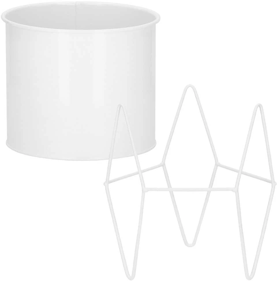 Springos Metalinė gėlių lentyna GA0163, balta