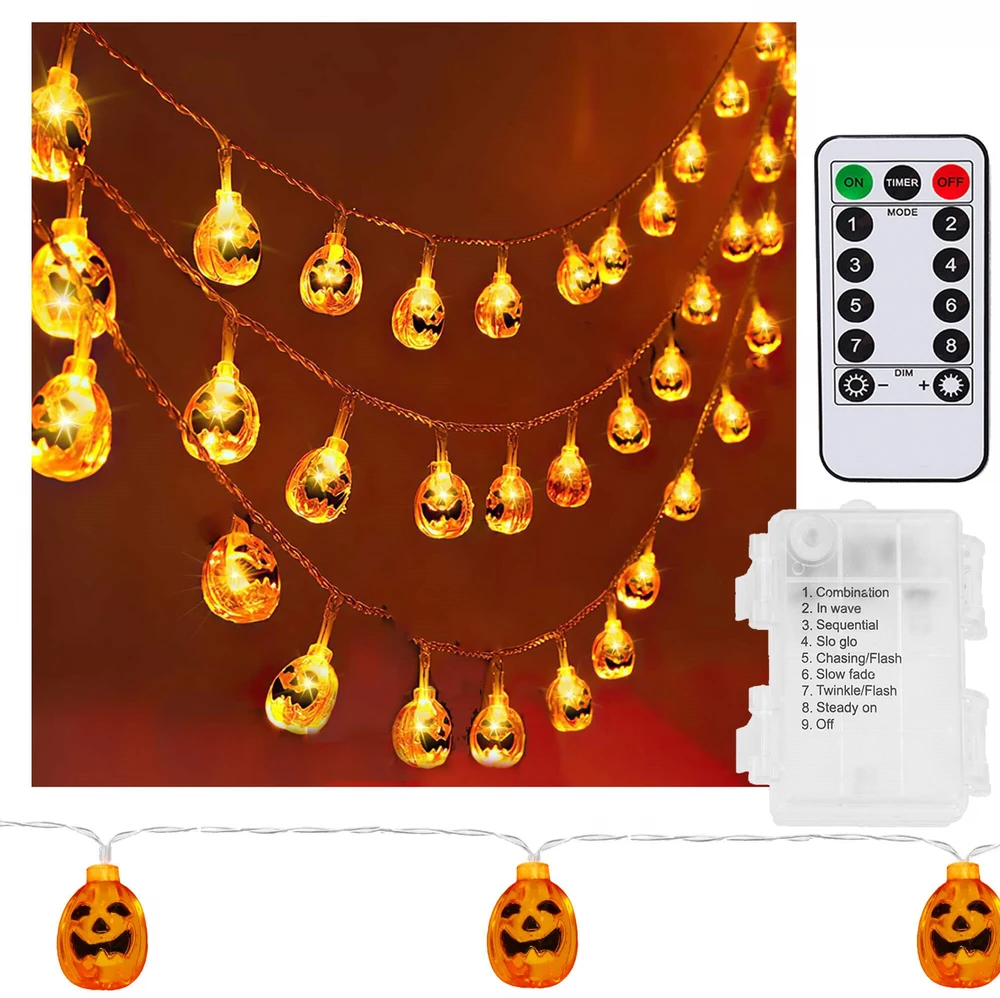 Springos Helovino šviesos dekoras CL4059 20 led lempos
