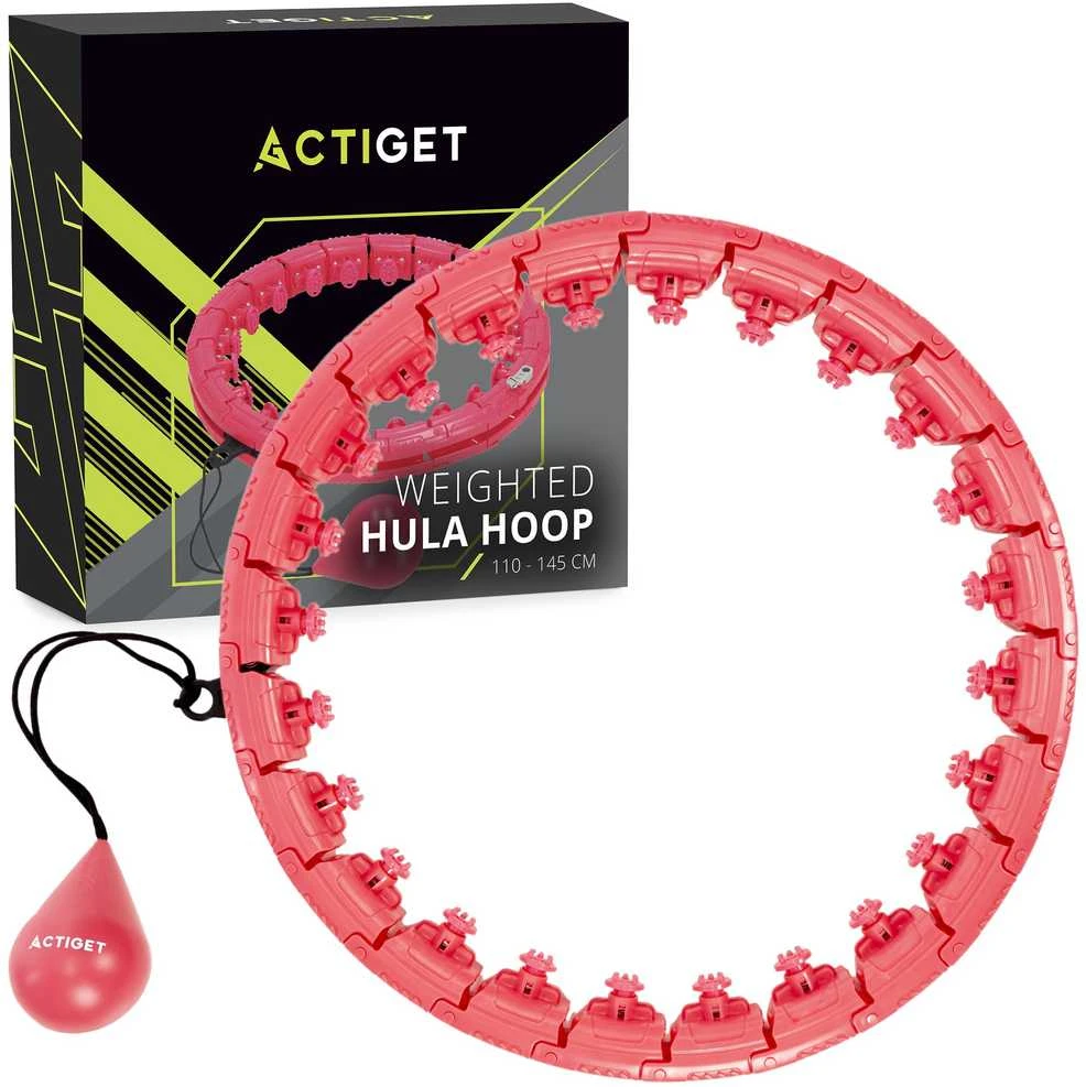 Springos Hula Hoop lankas raudonas